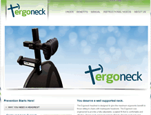 Tablet Screenshot of ergoneck.com